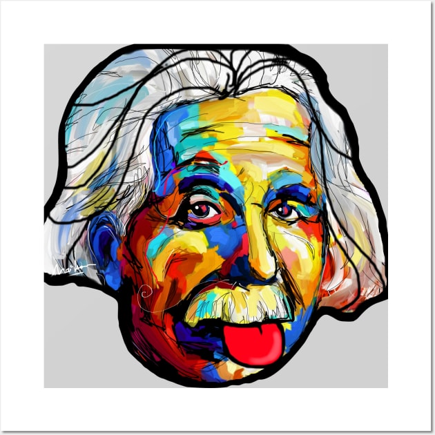 albert einstein Wall Art by mailsoncello